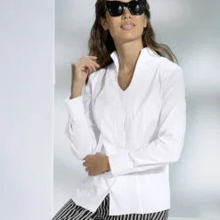 Bluse Mit Kelchkragen