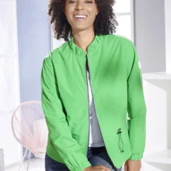 Deutschland Fashion Verkaufs-Shop -Deutschland Fashion Verkaufs-Shop kurzjacke mit 2 wege reissverschluss farbe apfelgruen groesse 034 1