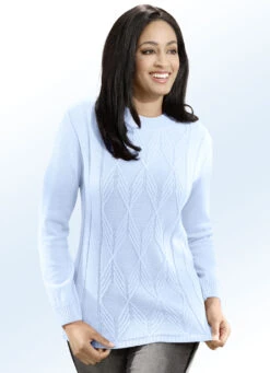 Pullover Mit Strukturmix